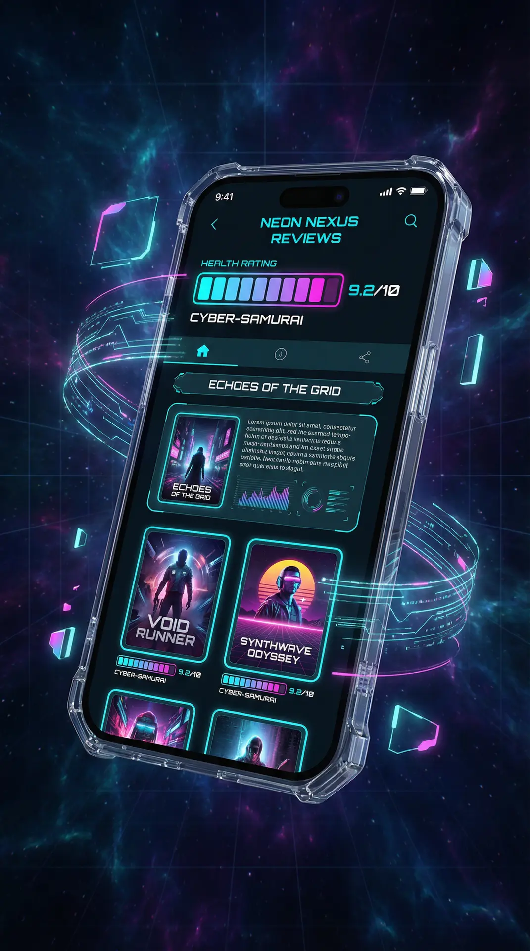 游戏影视 赛博奇兵移动端界面展示